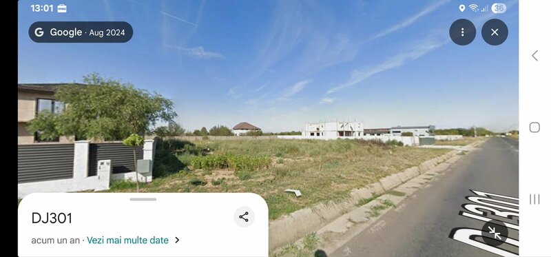 Cernica DJ 301, teren intravilan 10 minute Bucuresti